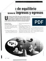 Punto de Equilibrio Entre Ingresosy Egresos