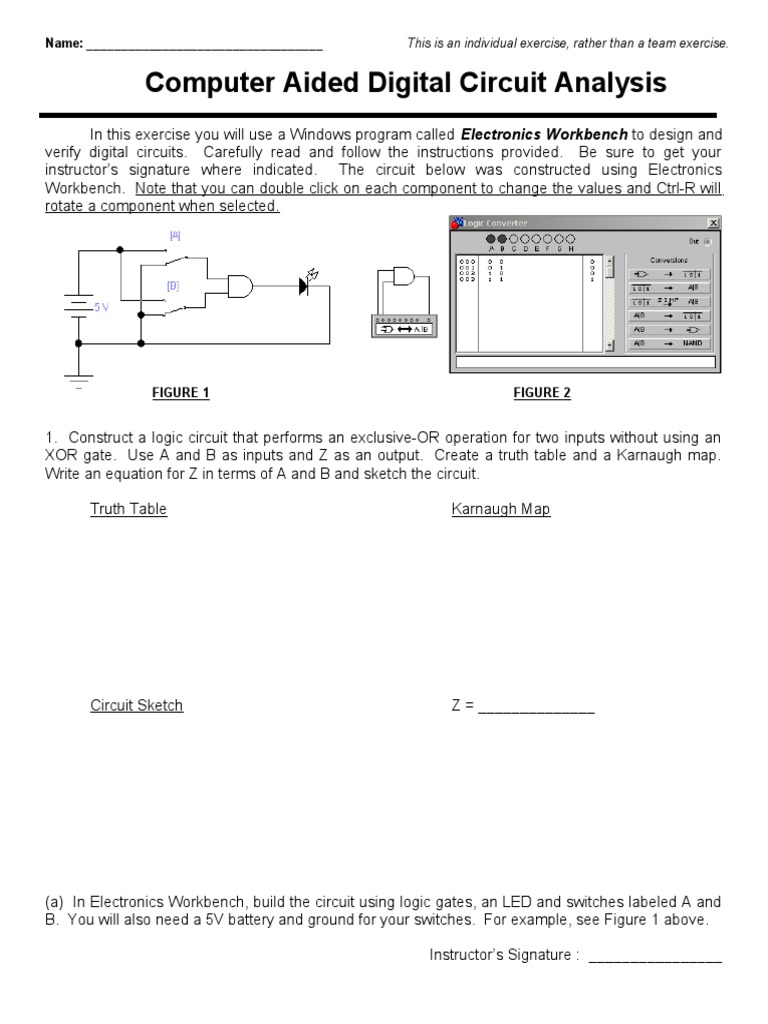 Lab03-Computer Aided Digital Circuit Analysis (1) | Electronic Circuits ...