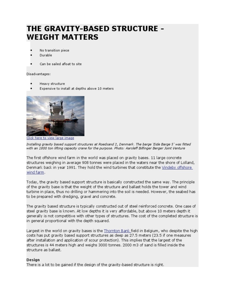 The GRAVITY Based Structure | PDF | Concrete | Civil Engineering