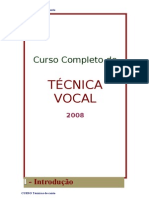 Curso de Canto Tecnica Vocal