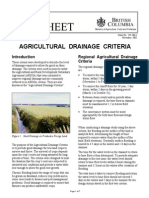 Agricultural Drainage Criteria