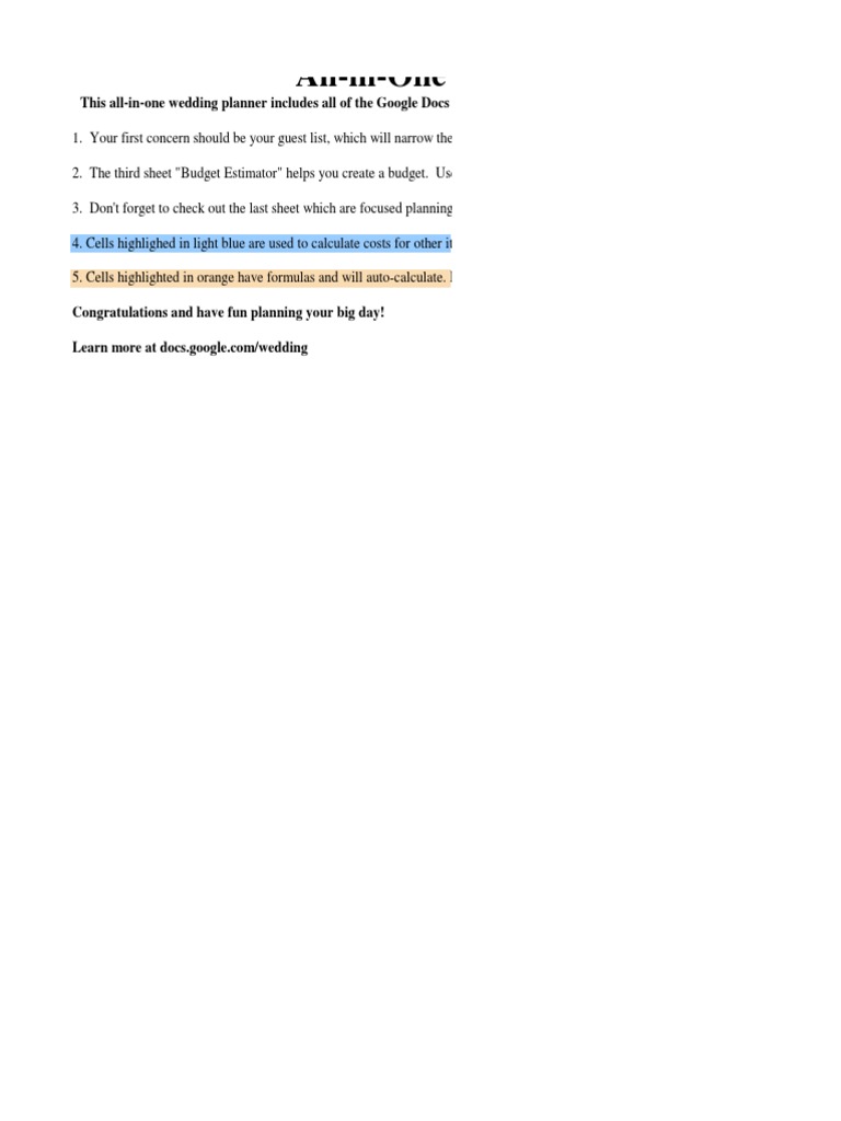 Wedding: All-In-One Wedding Planner | PDF | Bridesmaid | Groomsman