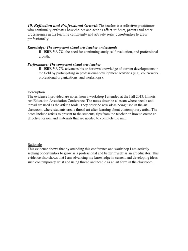 Professional Growth in Visual Arts Education | PDF | Career & Growth | Art