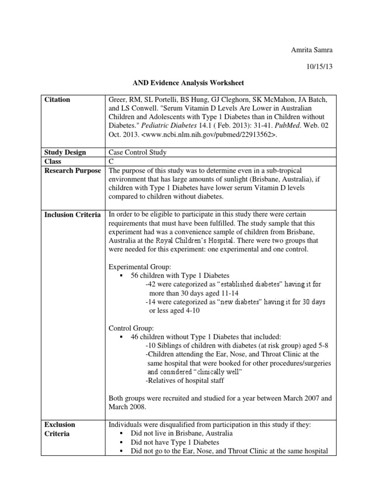 worksheet Citing Evidence Worksheet nfsc440 and evidence analysis worksheet ordinary least squares regression analysis