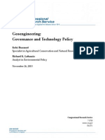 Geoengineering: Governance and Technology Policy (CRS Report/Nov. 2013)