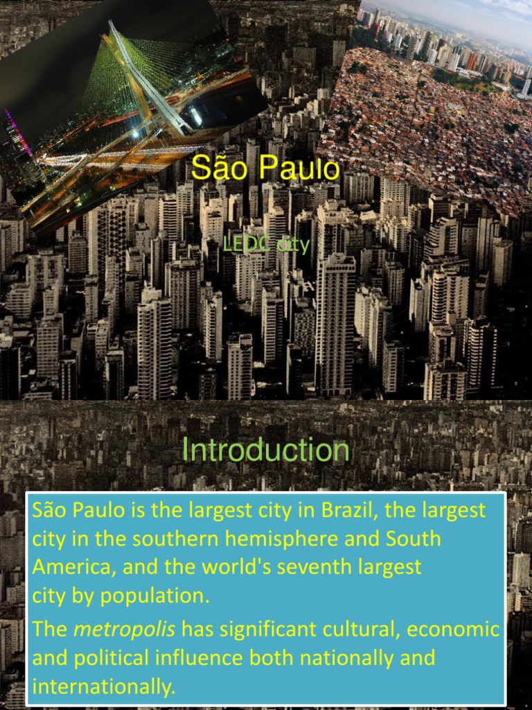 São Paulo: Population and Growth Insights | PDF | São Paulo | Brazil