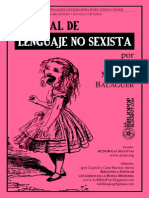 Manual de Lenguaje No Sexista - Rebeca Moreno Balaguer - ACSur