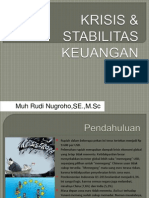 Krisis & Stabilitas Keuangan Oleh Muh Rudi Nugroho, S.E, M. Sc