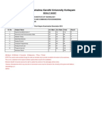 MGU Kottayam Result Sheet for Sreejith Nair's III Semester BTech Exam