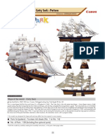 Cutty Sark Papercraft Model Instructions