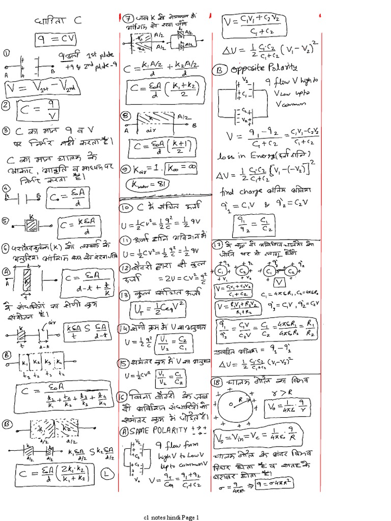 Hindi C1 Notes Overview | PDF
