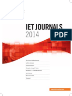 IET Journals-2014 Catalogue