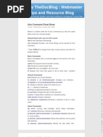 Unix Command Cheat Sheet