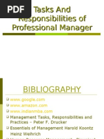 Download Tasks and Responsibilities of Professional Manager by Saurabh G SN18981430 doc pdf