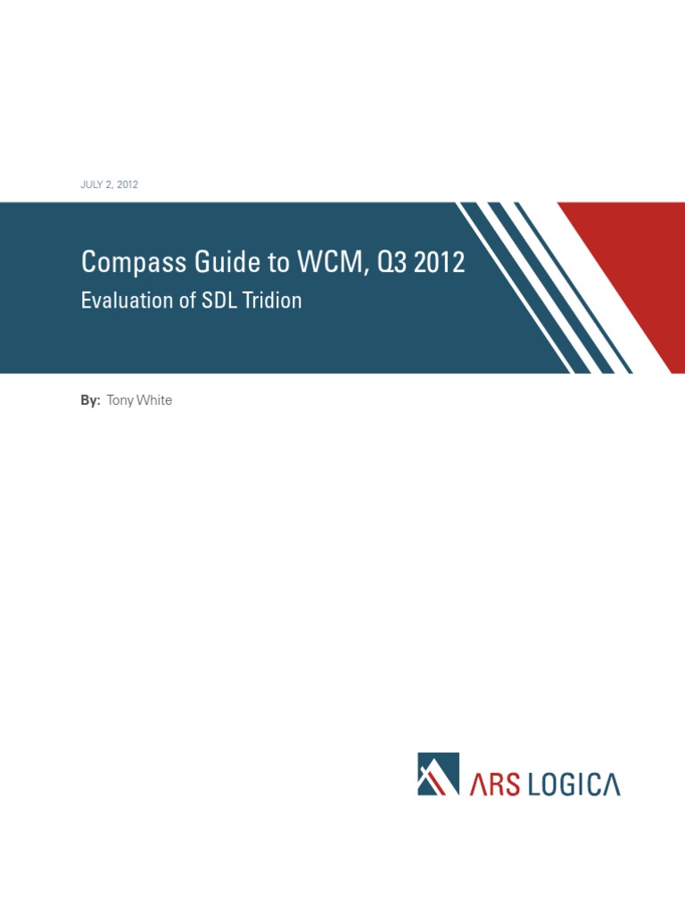 SDL Tridion Review ARS Logica | PDF | Usability | Software Development