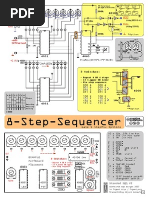 8-Step Sequencer Schematic Guide | PDF