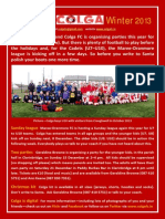 Colga FC Newsletter Winter 2013