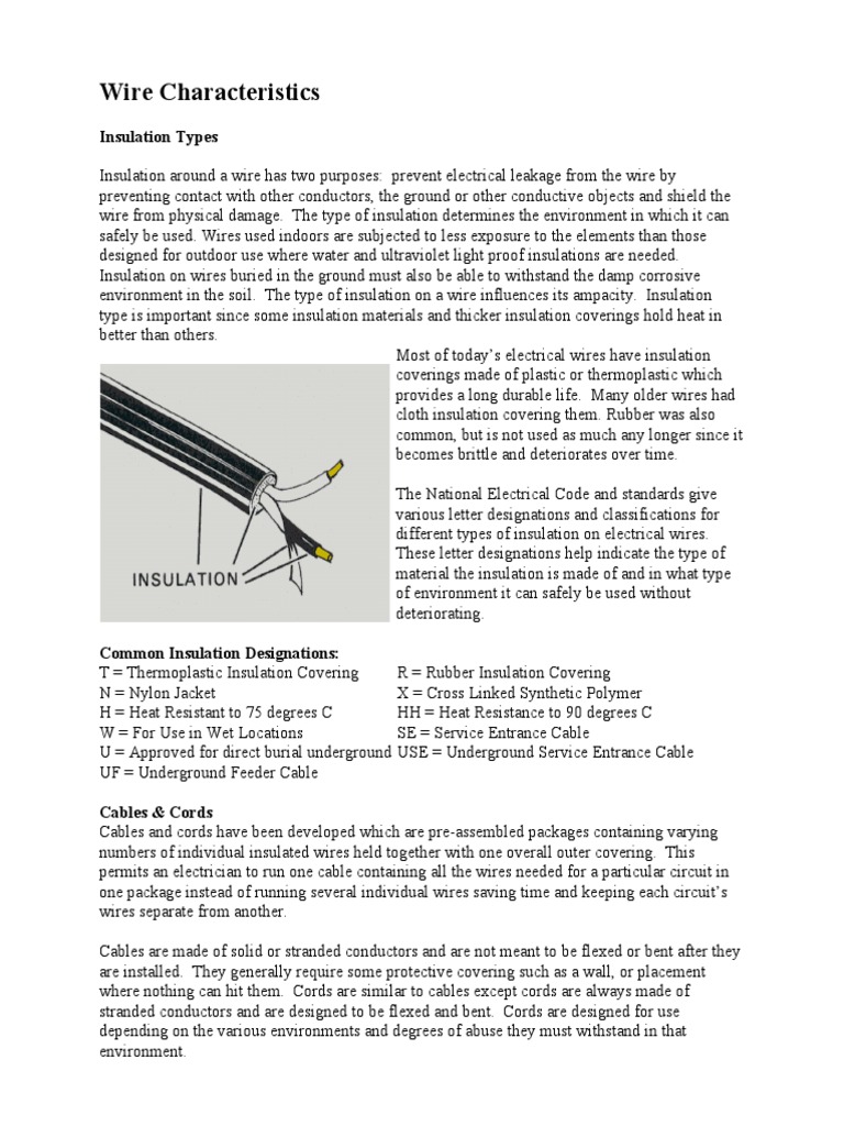 Insulation Fo Electrical Cables | PDF