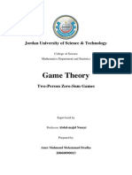 Game Theory 
Two-Person Zero-Sum Games