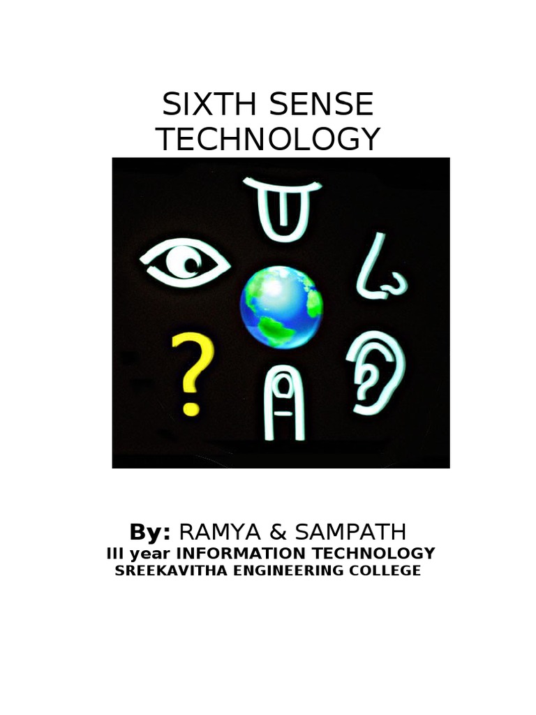 Sixth Sense Technology Overview | PDF | Gesture | Computing