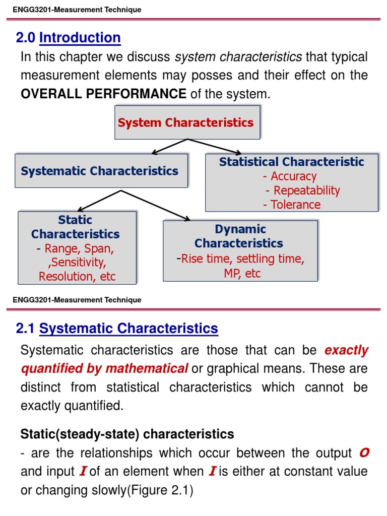 Measurement System Characteristics | PDF | Normal Distribution | Physics