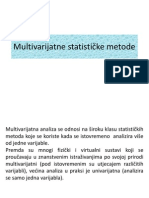 Multivarijantne Statističke Metode