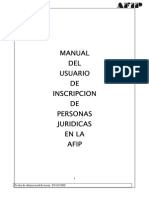Manual Para Inscripcion de Personas Juridicas en AFIP