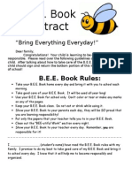 B.E.E. Book Contract: "Bring Everything Everyday!"