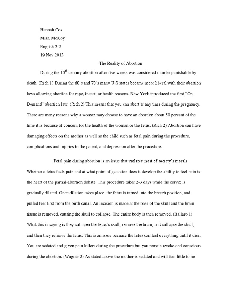 Effect abortion essay image