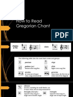 How To Read Gregorian Chant