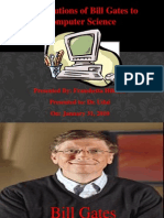 Contributions of Bill Gates To Computer Science