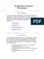 Liquid Membrane Transport Phenomenon