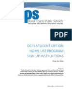 Student Option Home Use Step by Step