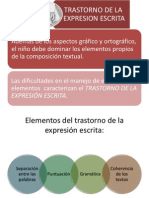 Trastornos de La Expresion Escrita- Maestria Usma