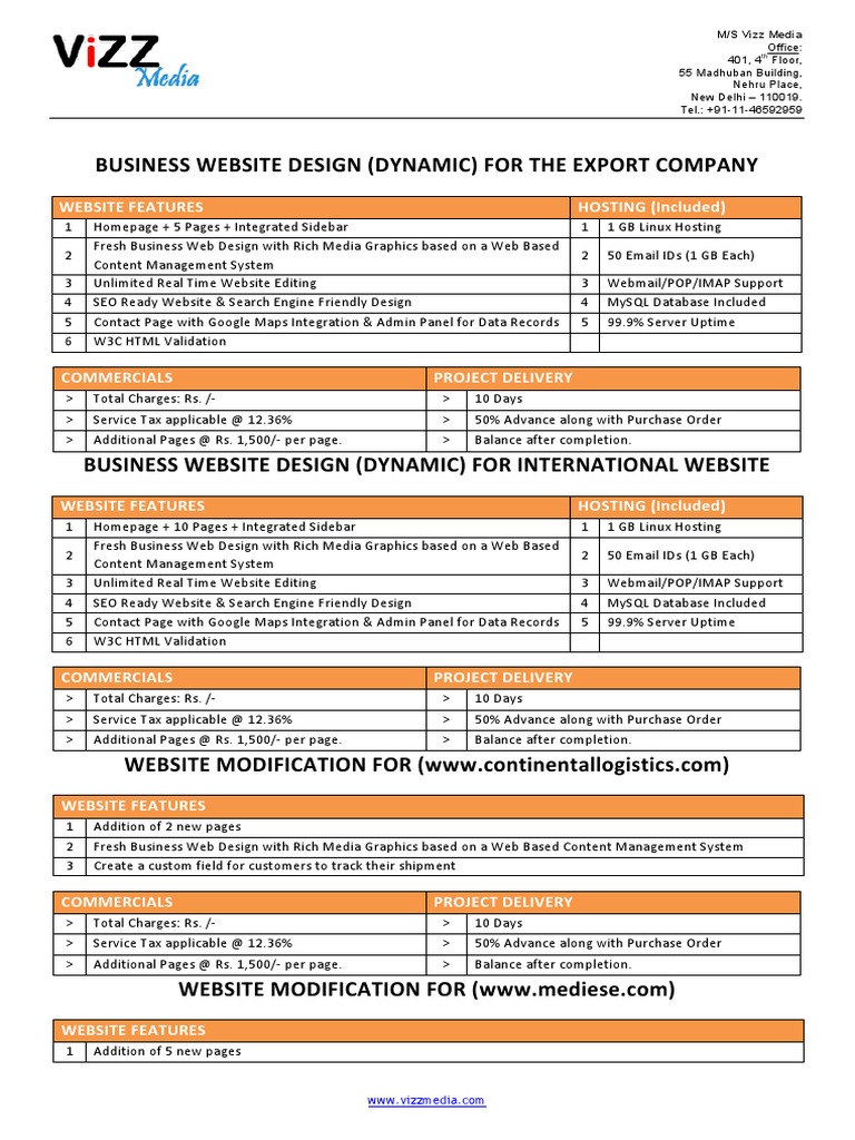 Dynamic Website Design Proposal | PDF | Cultural Globalization | World ...