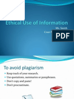 Ethical Use of Information