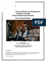Effectiveness Review: Supporting Rural Livelihoods and Employment in Western Georgia