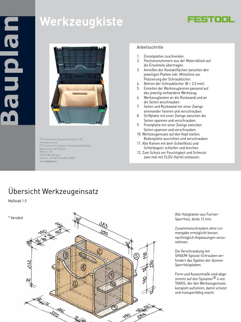 Festool Hand Tool Insert For Systainer4 | PDF