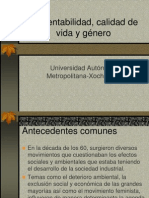 Sustentabilidad, Calidad de Vida y Género: Universidad Autónoma Metropolitana-Xochimilco