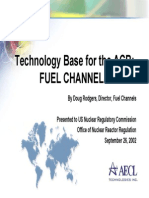 Technology Base For The ACR Fuel Channels