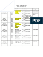 Jadwal Kuliah Panel Ahli