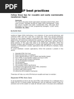 Download JSPBestPracticesbynadeesh86SN18988895 doc pdf