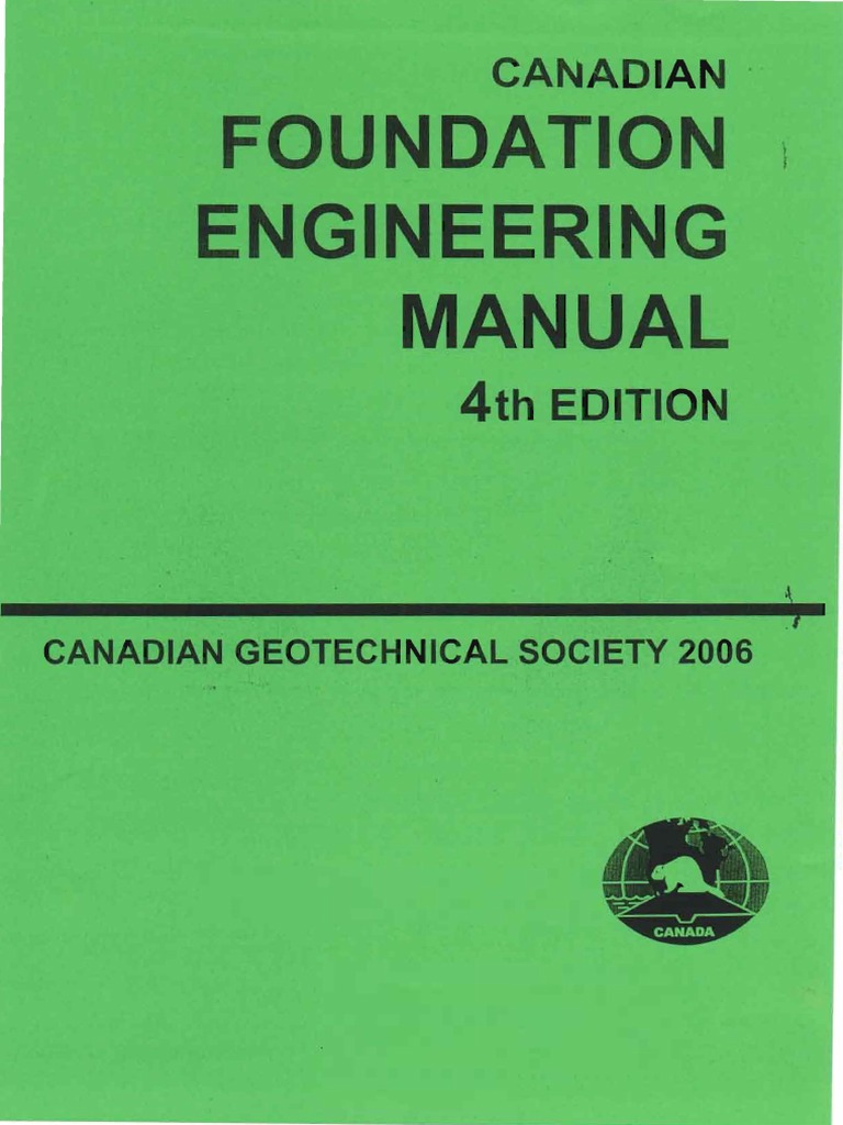 Canadian foundation engineering manual 4th edition 2006 dodge