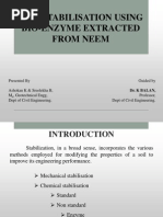 Soil Stabilization Using Bioenzyme