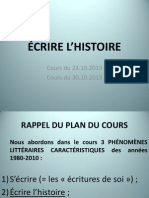 Ecrire L'histoire