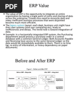 ERP Benefits and Risk