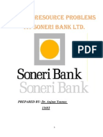 Human Resource Problems at Soneri Bank LTD.: PREPARED BY: Dr. Anjum Younus 11683