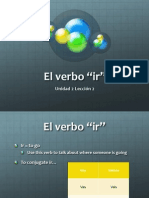 El Verbo "Ir": Unidad 2 Lección 2