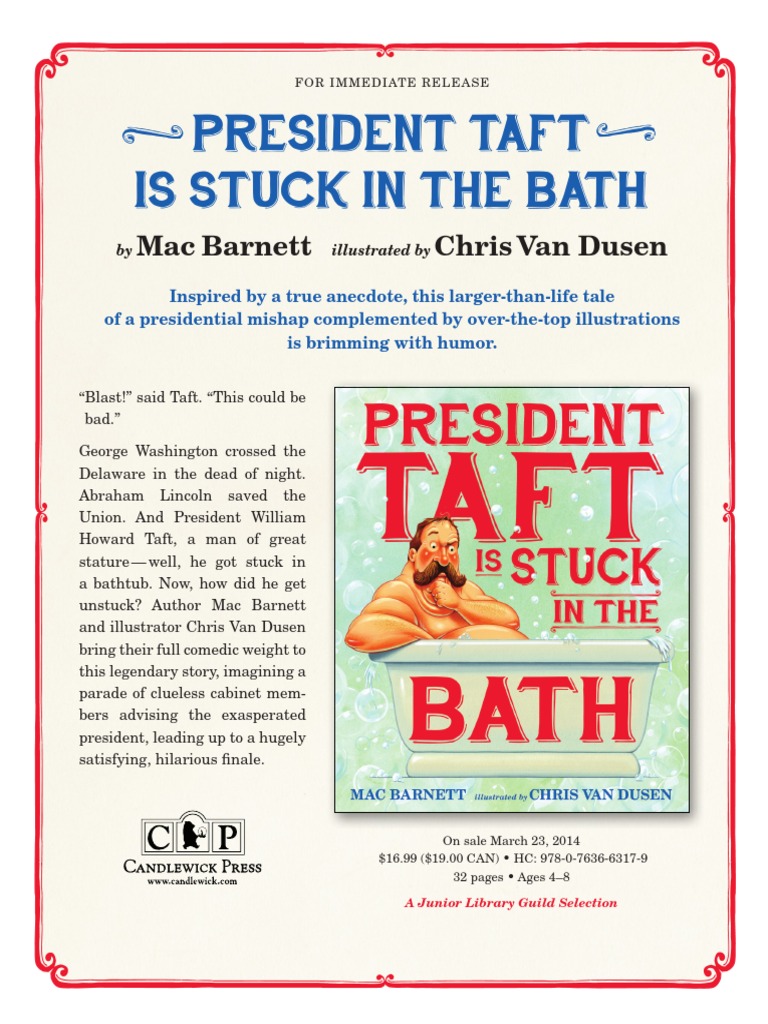 President Taft Is Stuck in The Bath Press Release PDF
