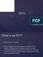 IPO's: Anthony Agnese MKT378 Current Event